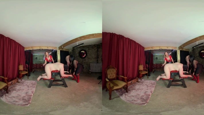 Mia And Aveena - Double Spanking (oculus 6k)